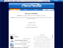 Tablet Screenshot of plexpedia.com