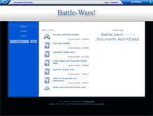 Tablet Screenshot of battlewars.plexpedia.com